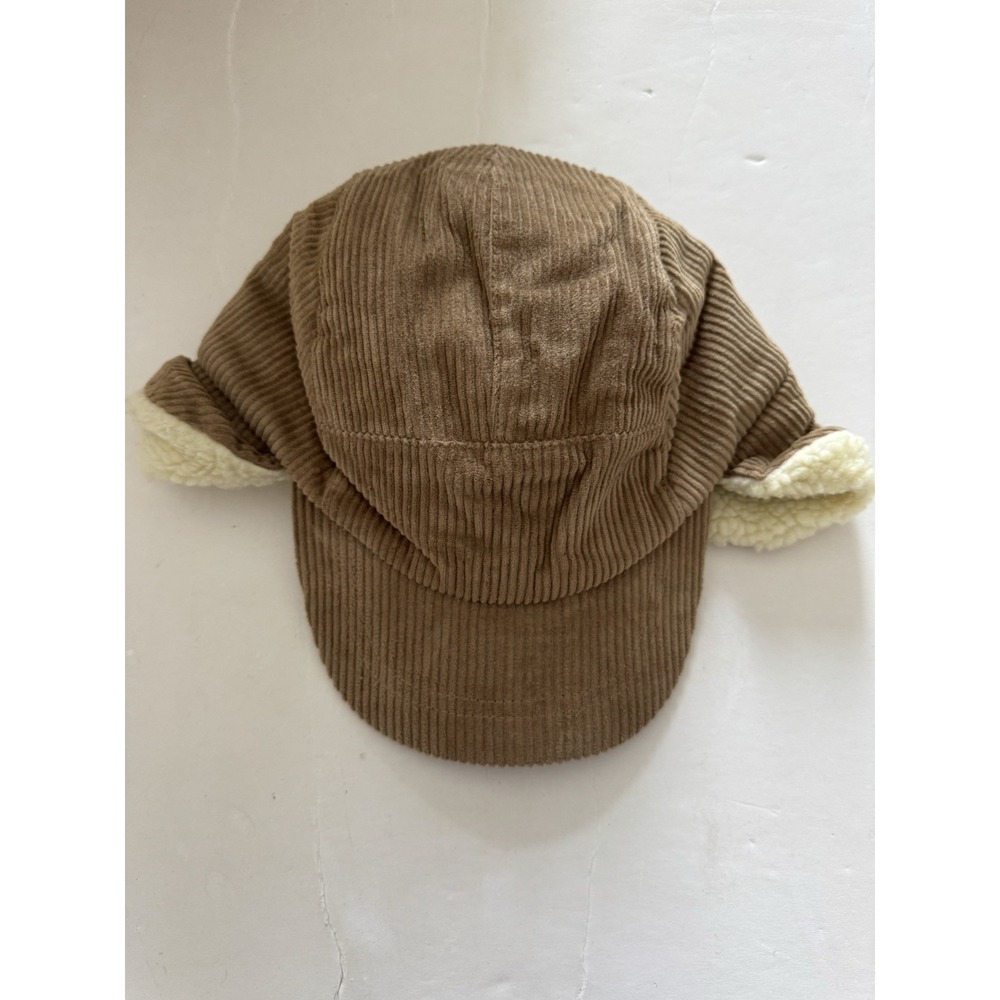 Paul Smith Men's Medium Light Brown Corduroy Winter Trapper Hat